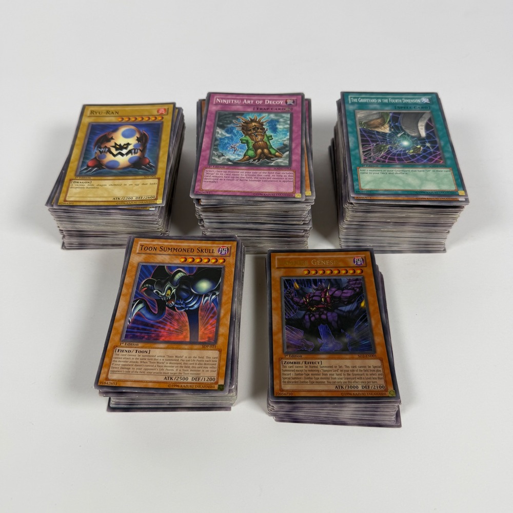 Yu-Gi-Oh Card Lot 478 Count 10 1st Editions 15+ Sets Toon Summoned Skull Ryu-Ran